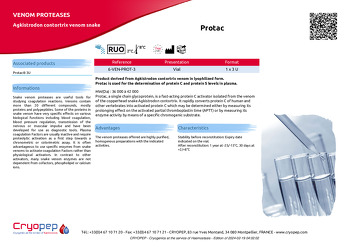 Product sheet Protac