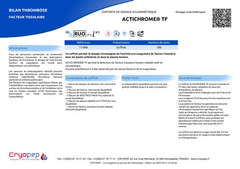 Fiche produit ACTICHROME® TF 