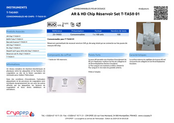 Fiche produit AR & HD Chip Réservoir Set T-TAS® 01