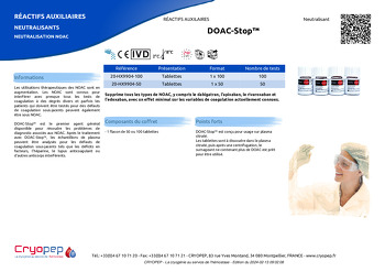 Fiche produit DOAC-Stop™