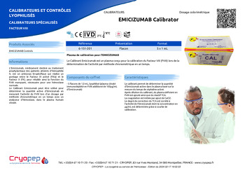 Fiche produit EMICIZUMAB Calibrator