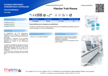 Fiche produit Fletcher Trait Plasma