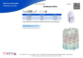 Fiche produit Imidazole buffer