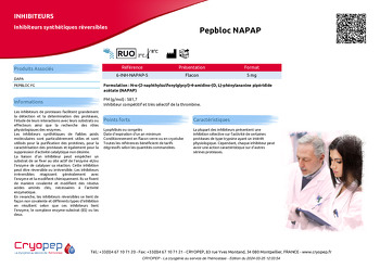 Fiche produit Pepbloc NAPAP