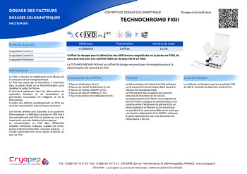 Fiche produit TECHNOCHROM® FXIII