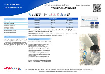 Fiche produit TECHNOPLASTIN® HIS