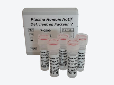 Plasma Humain Déficient congénital en Facteur V