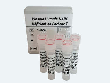 Plasma Humain Déficient congénital en Facteur X